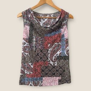 Kim Rogers Patterned Sleeveless Top